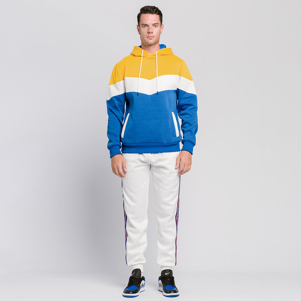 Menzstyle Men’s Casual Solid Pullover Hoodie
