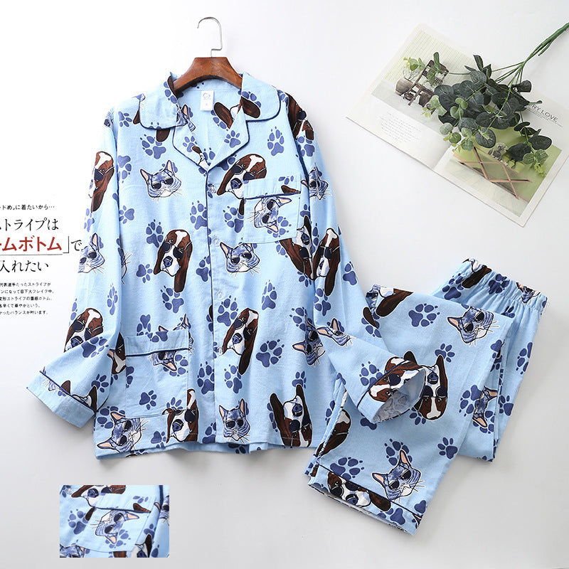 Menzstyle Men’s Printed Pajama Set Long Sleeve