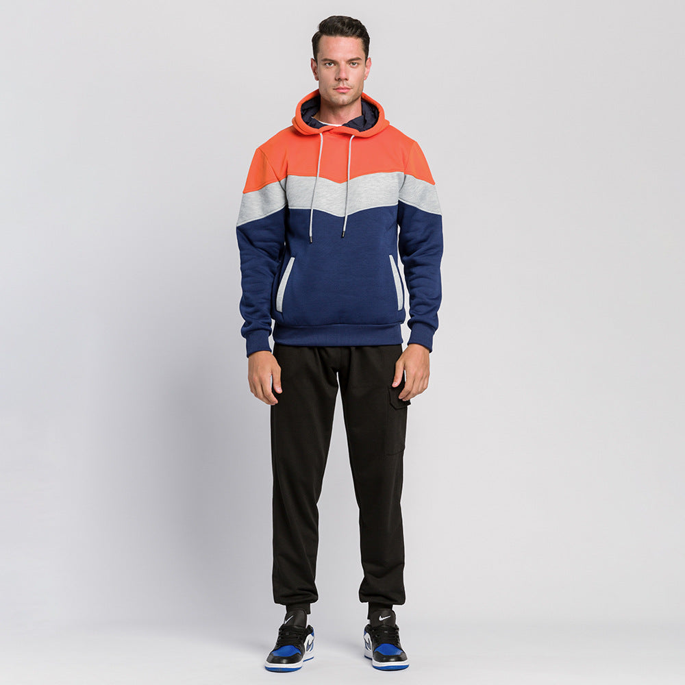 Menzstyle Men’s Casual Solid Pullover Hoodie