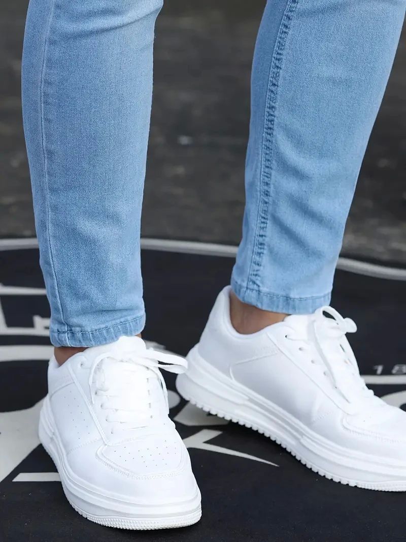 Menzstyle Retro Zipper Stretch Jeans Slim Fit