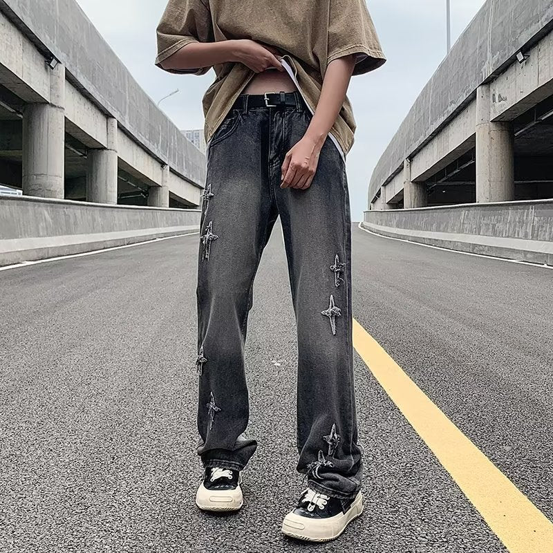 Menzstyle  Men’s Loose Fit Denim Trousers