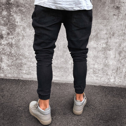 Menzstyle  Light Blue Skinny Jeans for Men  Explosive Fashion Denim