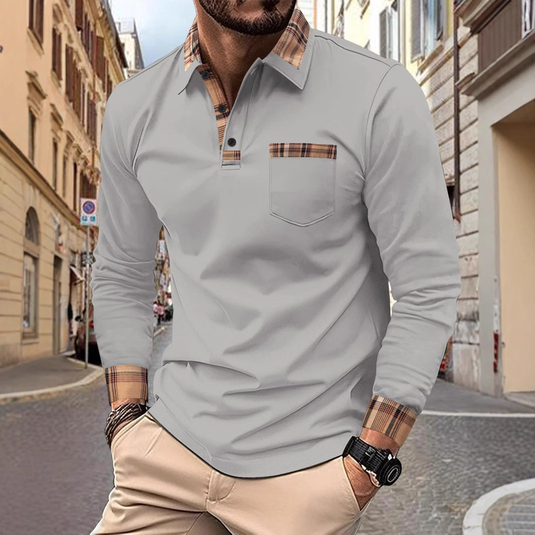 Menzstyle Men’s Casual Solid Polo Shirt