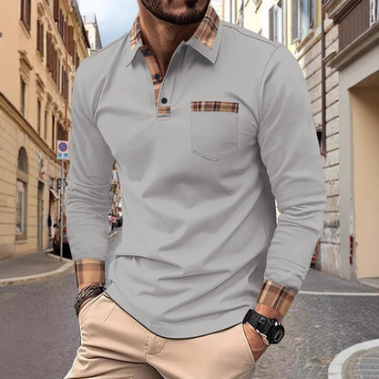 Menzstyle  Men’s Casual Solid Polo Shirt