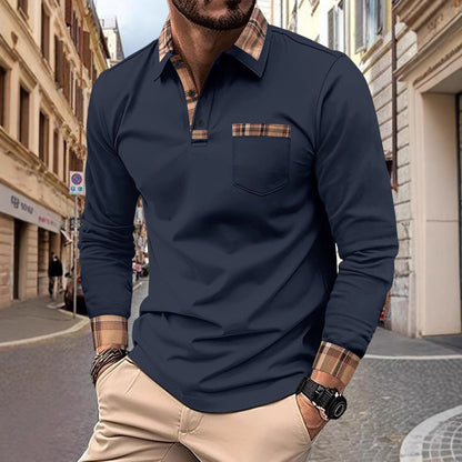 Menzstyle  Men’s Casual Solid Polo Shirt