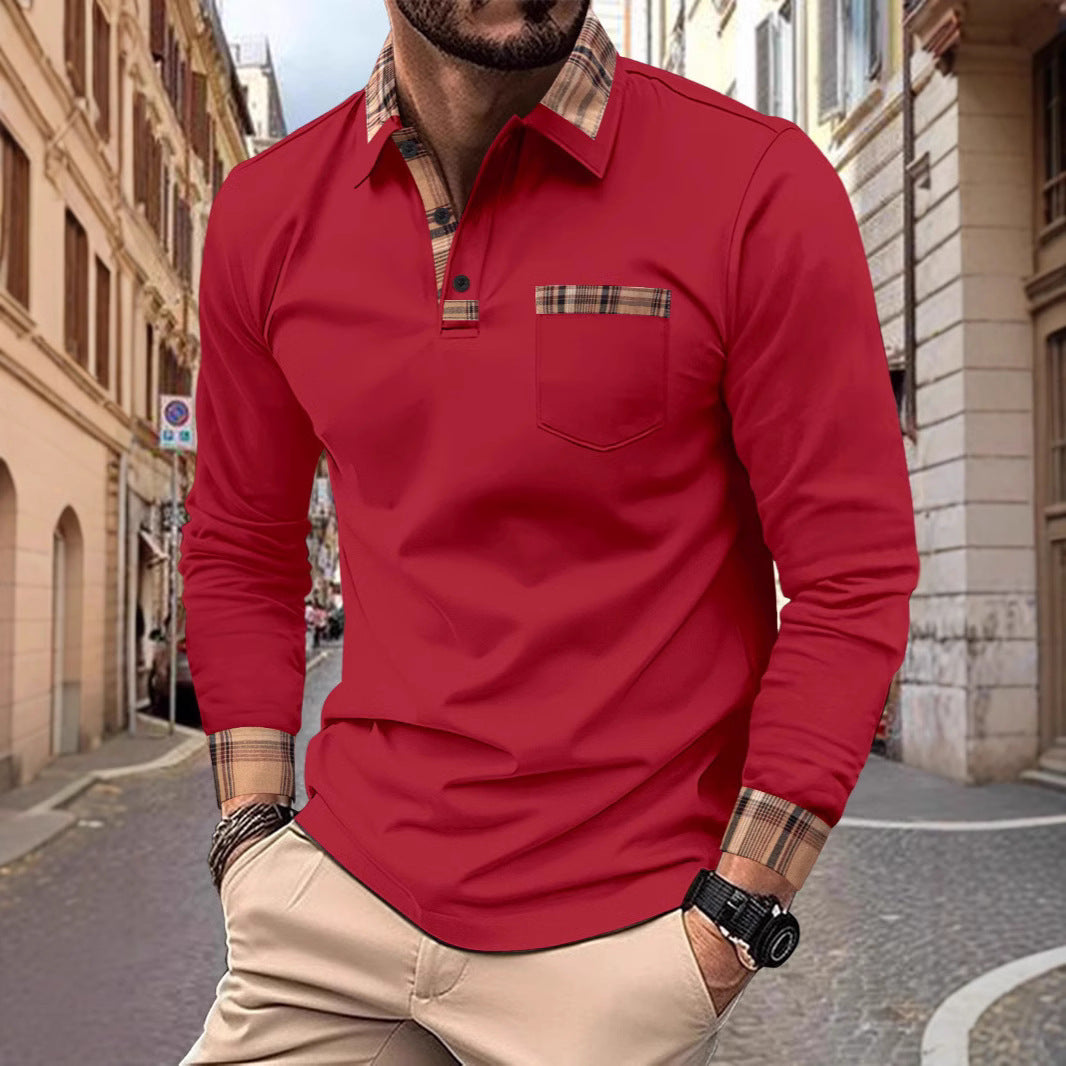 Menzstyle  Men’s Casual Solid Polo Shirt
