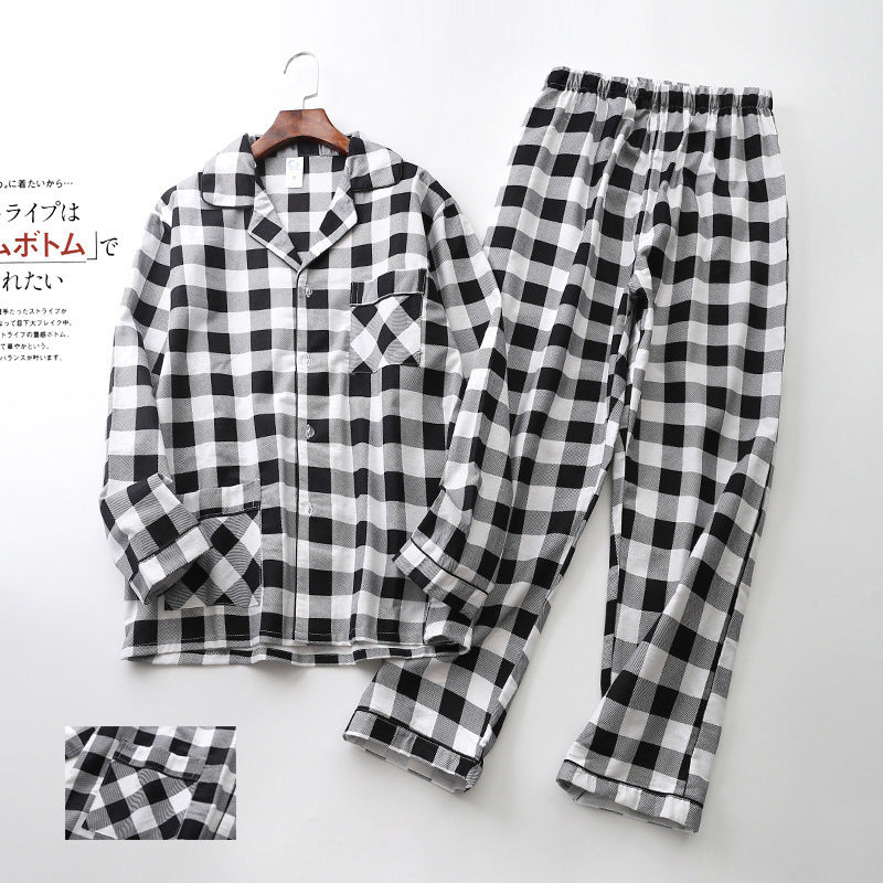 Menzstyle Men’s Printed Long Sleeve Pajama Set