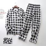 Menzstyle Men’s Printed Long Sleeve Pajama Set