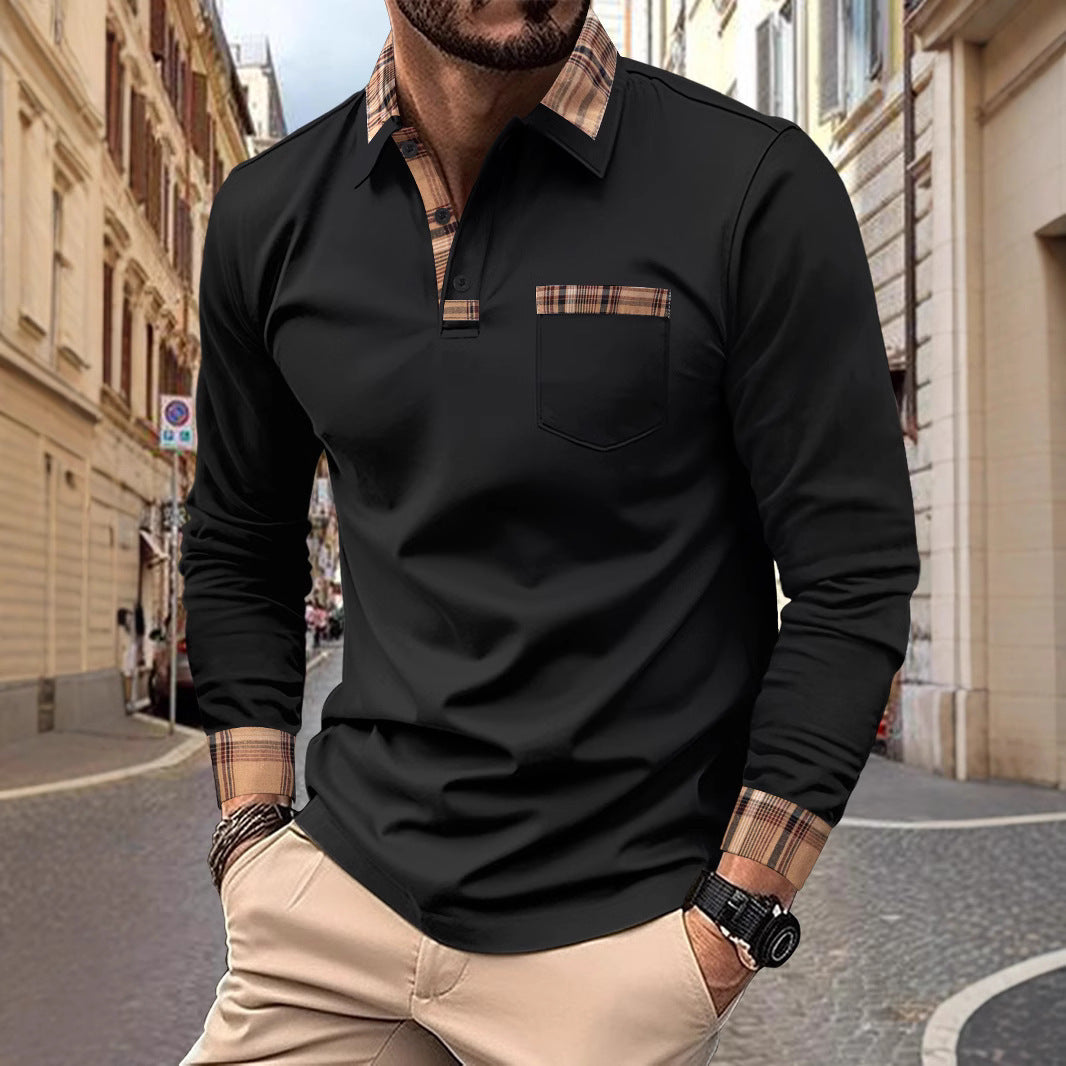 Menzstyle  Men’s Casual Solid Polo Shirt