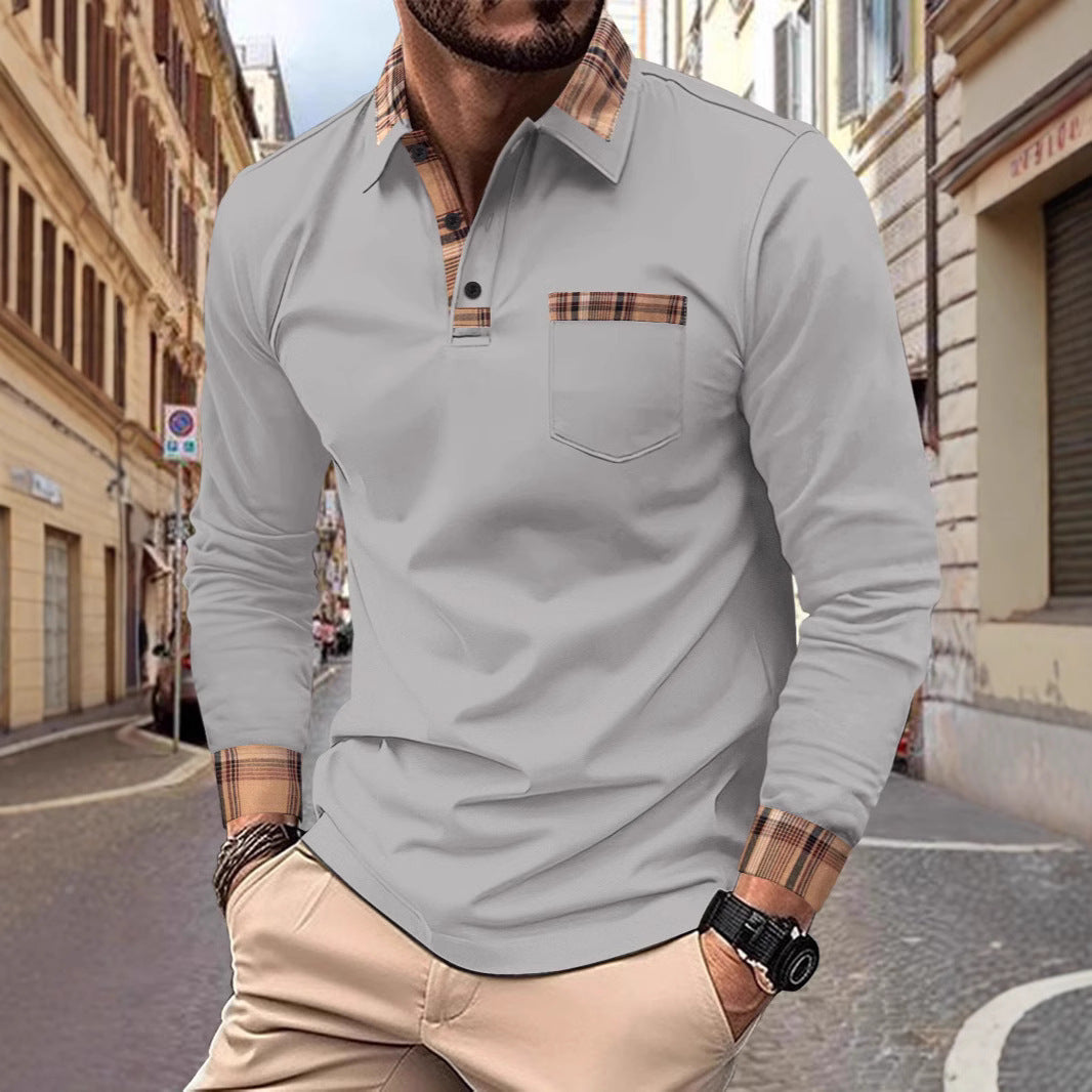 Menzstyle Men’s Casual Solid Polo Shirt