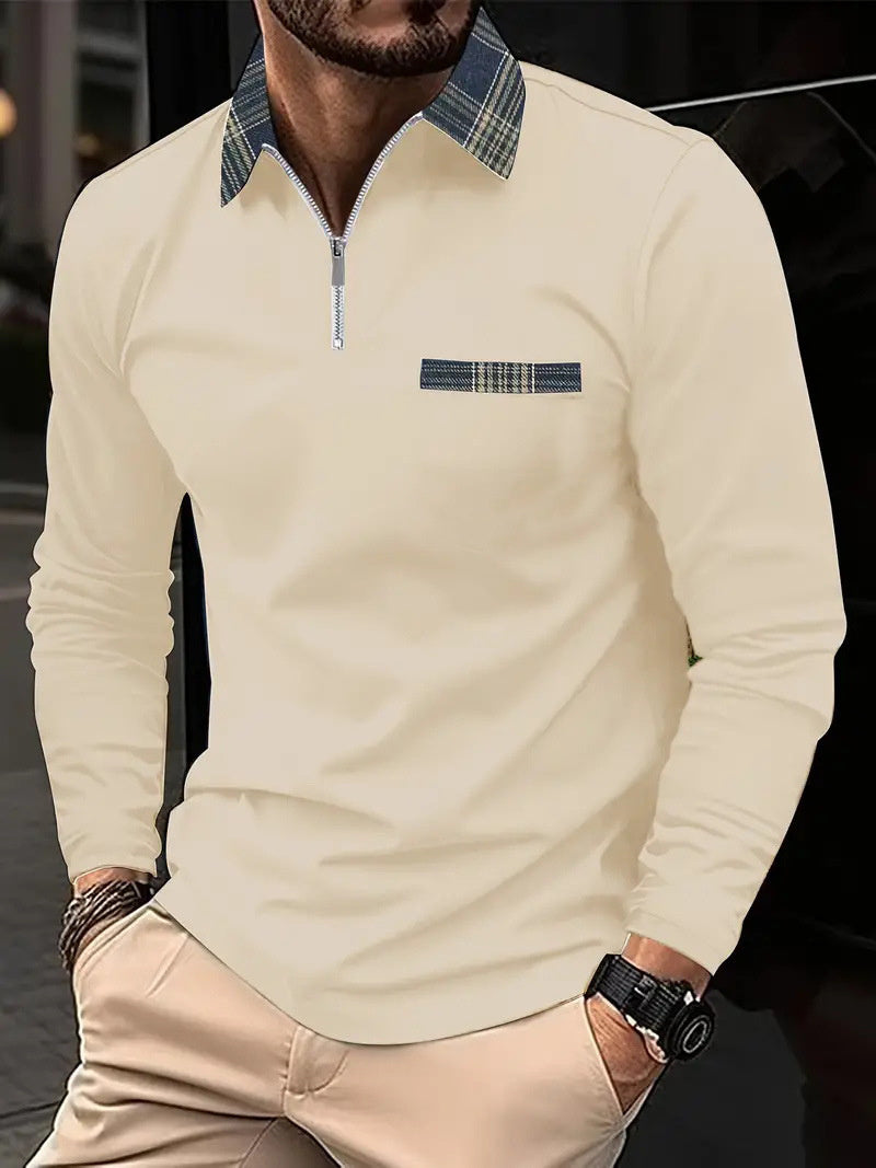 Menzstyle Men’s Casual Solid Polo Shirt